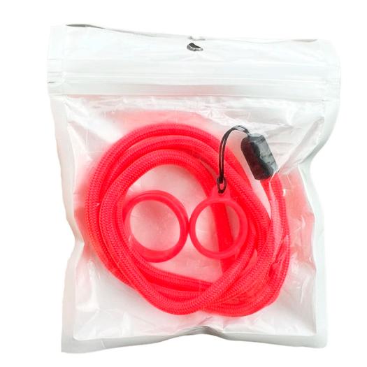 Lanyard com anel de silicone Vermelho