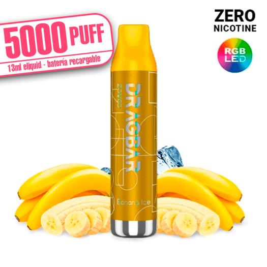 LED - Dragbar BANANA ICE 13ml - 5000 PUFF - Zovoo by VooPoo - Descartável SEM NICOTINA