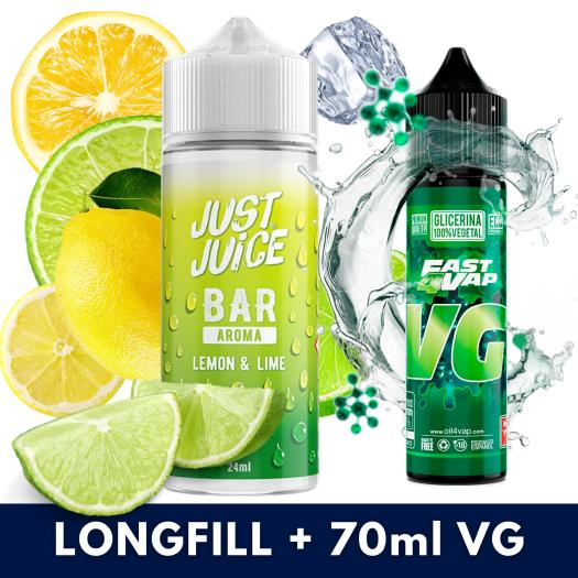 Lemon Lime 24ml/120 (Longfill) Just Juice Bar + 70ml VG Fast Lemon Lime 24ml/120 (Longfill) Just Juice Bar + 70ml VG Fast