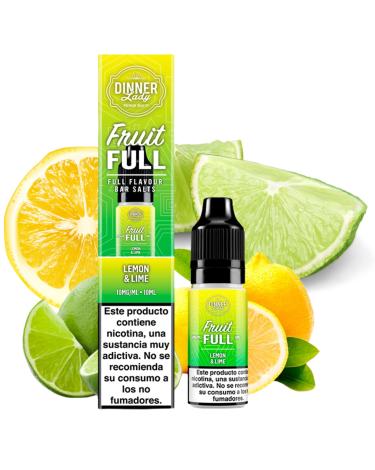 Lemon Lime Dinner Lady Salts Fruit Full 10ml