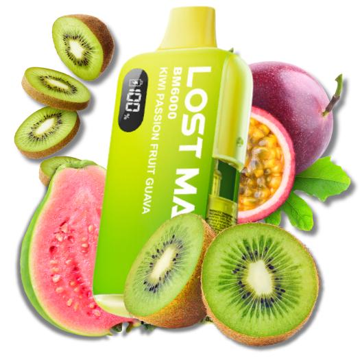 Descartável LOST MARY BM6000 | Kiwi Passion Fruit Guava | 6000 puffs 20mg by ElfBar