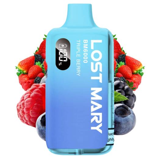 Descartável LOST MARY BM6000 | Triple Berry | 6000 puffs 20mg by ElfBar