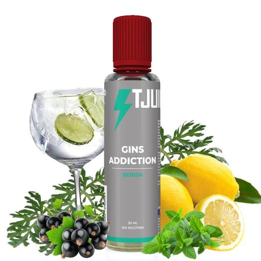 Líquido T-JUICE - GINS ADDICTION 50ml + Nicokit Gratis
