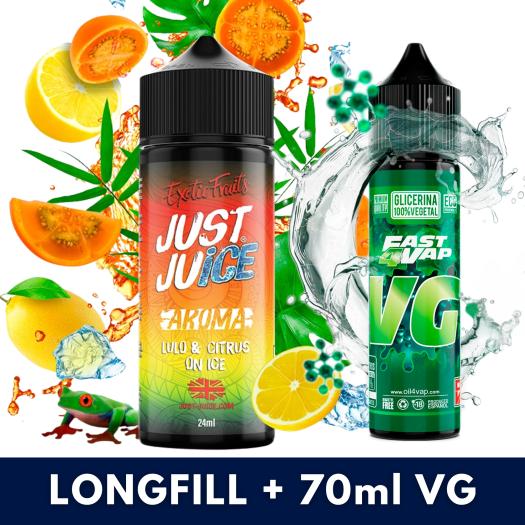 Lulo & Citrus On Ice 24ml/120 (Longfill) Just Juice + 70ml VG Fast