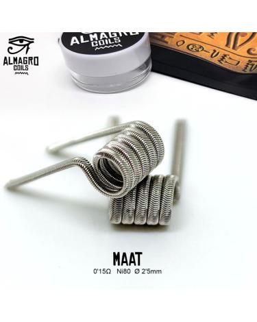 MAAT - Dual coil 0.15Ω Ni80 ⵁ2.5mm 5vueltas ALMAGRO Coils