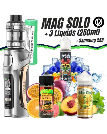 MAG SOLO Kit (Nano Chrome) + 3 Líquidos (250ml)