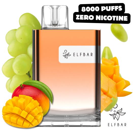 Mango Green Grape CR8000 ElfBar Sem Nicotina | 8000 Puffs |
