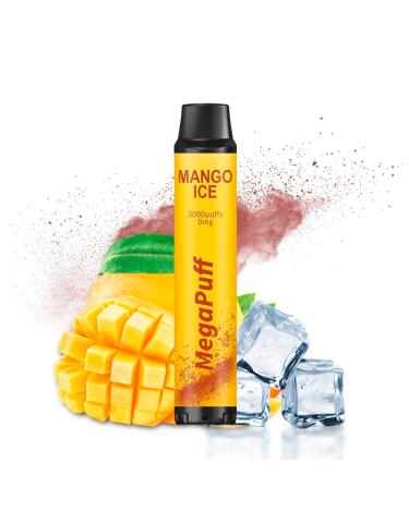 Mango Ice MegaPuff – 3000 PUFF – Descartável SEM NICOTINA