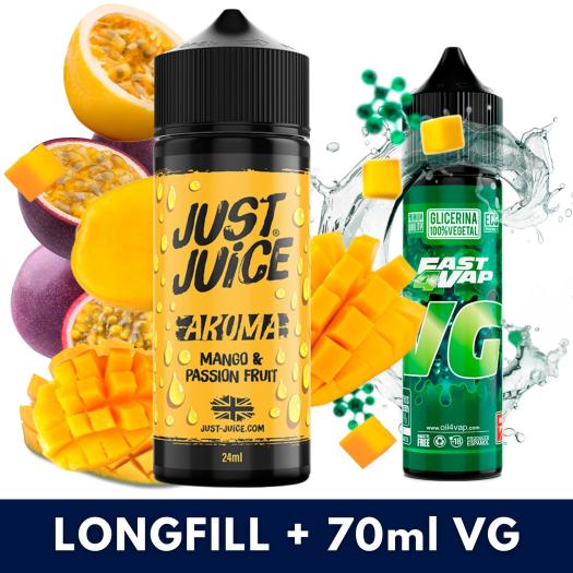 Mango Passion 24ml/120 (Longfill) Just Juice + 70ml VG Fast Mango Passion 24ml/120 (Longfill) Just Juice + 70ml VG Fast