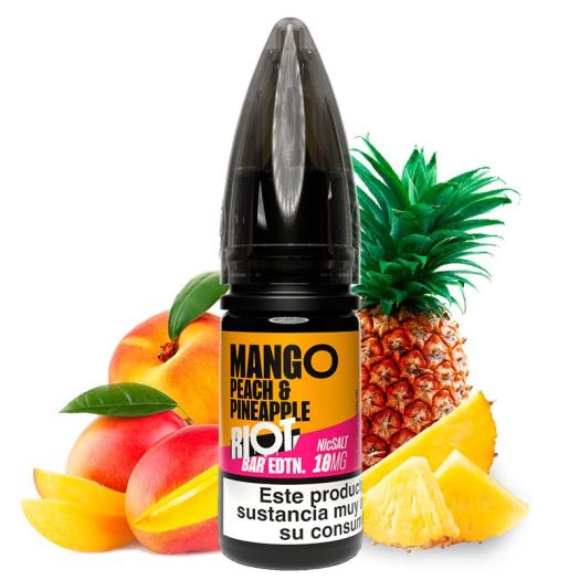 MANGO PEACH PINEAPPLE - Riot Squad Bar EDTN 10 ml - 10 mg y 20 mg - Líquido con SAIS DE NICOTINA