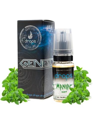 MANIAC MINT Drops Sales 10 ml 10mg y 20mg - SAIS DE NICOTINA