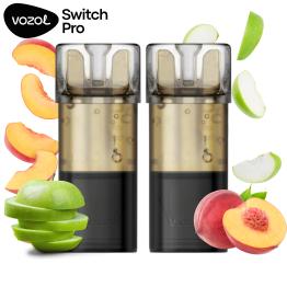 Apple Peach | Pack 2 uds | Cartuchos Pré-Carregado 20mg Vozol Switch Pro