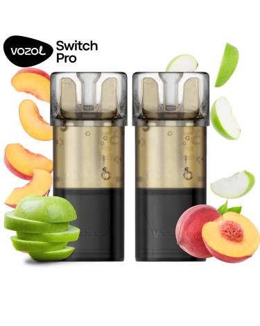 Apple Peach | Pack 2 uds | Cartuchos Pré-Carregado 20mg Vozol Switch Pro