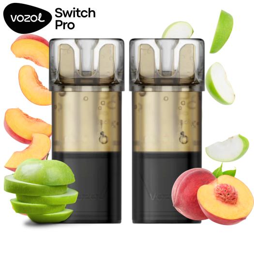 Apple Peach | Pack 2 uds | Cartuchos Pré-Carregado 20mg Vozol Switch Pro