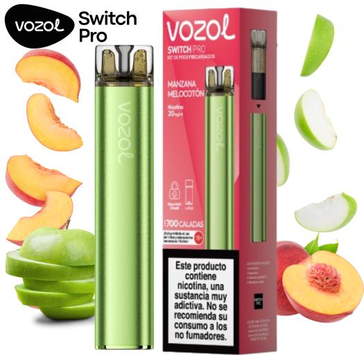 Apple Peach | Vozol Switch Pro Starter Kit | Sais de Nicotina 20mg