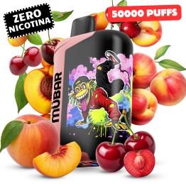 Mübar Eden Beast 50K Cherry Peach Vape Descartável 0mg