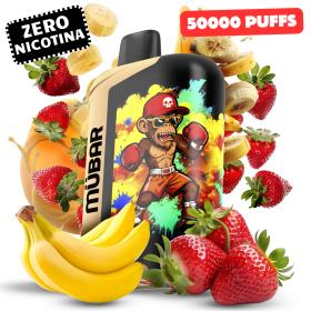 Mübar Eden Beast 50K Strawberry Banana Vape Descartável 0mg