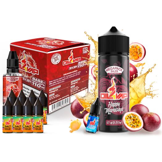 Megapack de Sais de Nictoína HAPPY MARACUYÁ  - OIL4VAP