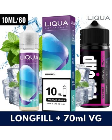 Menthol 10ml/60 (Longfill) Liqua + 70ml VG Fast
