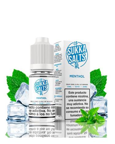 MENTHOL - SUKKA SALTS 10 ml - 10 mg y 20 mg - Líquido con SALES DE NICOTINA
