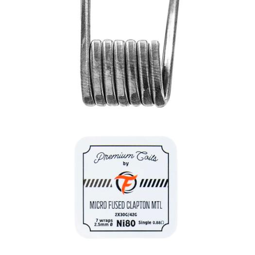 Micro Fused Clapton MTL Ni80 0.88Ω New Version (10pcs) - Fumytech