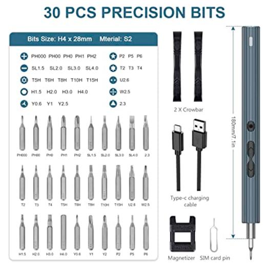 Mini Chave de Fenda Elétrica de Precisão 36in1