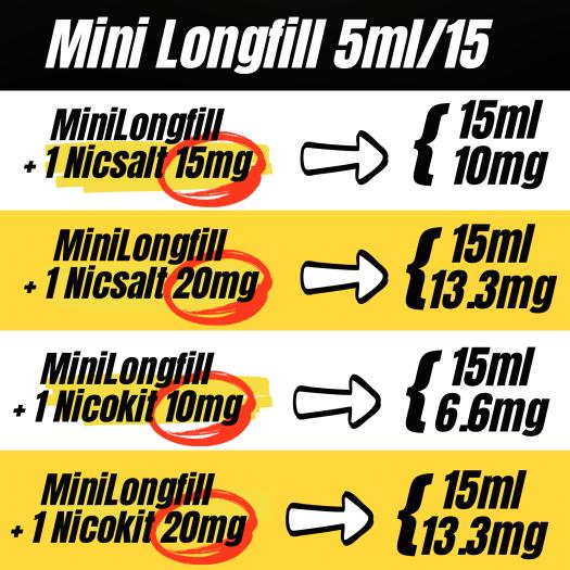 MiniLongfill Banana Strawberry Ice 5ml/15 - Bombo Bar Juice