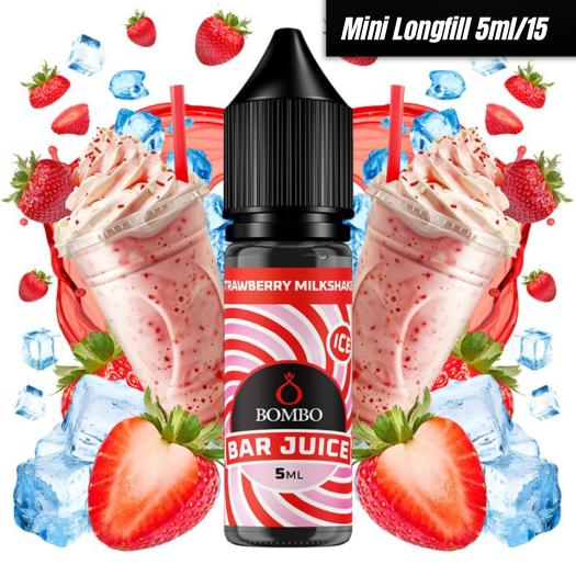 MiniLongfill Strawberry Milkshake Ice 5ml/15 - Bombo Bar Juice