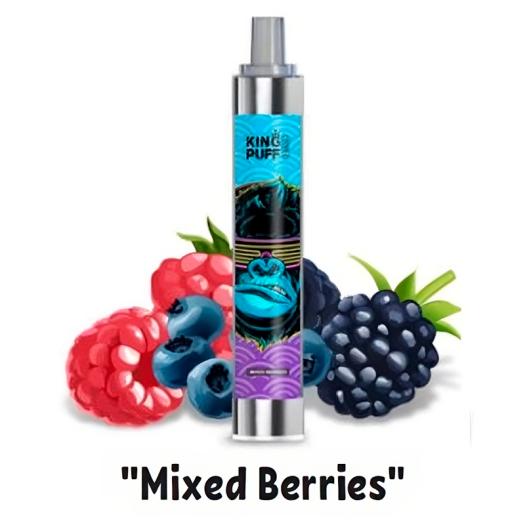 MIXED BERRIES 4000 PUFFS - SEM NICOTINA - KING PUFF
