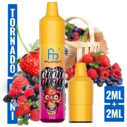 Mixed Berries Mini Tornado 1200 (com 2 cápsulas de 2 ml e 20 mg)