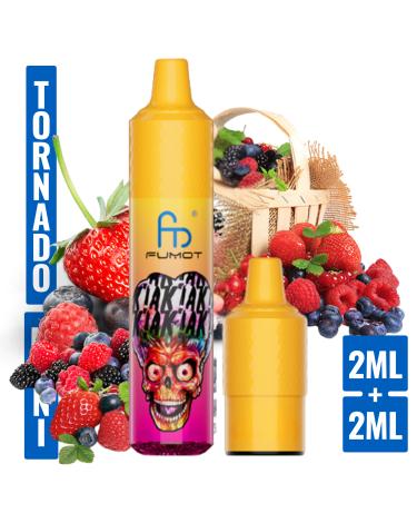 Mixed Berries Mini Tornado 1200 (com 2 cápsulas de 2 ml e 20 mg)