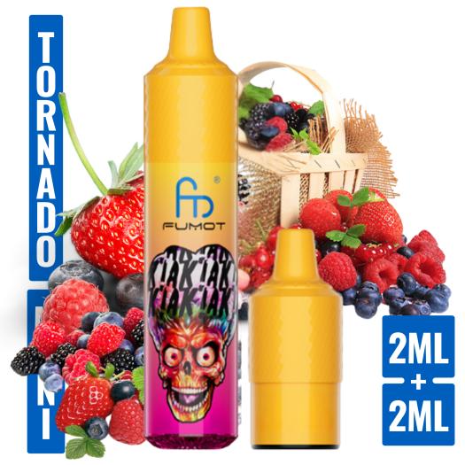 Mixed Berries Mini Tornado 1200 (com 2 cápsulas de 2 ml e 20 mg)