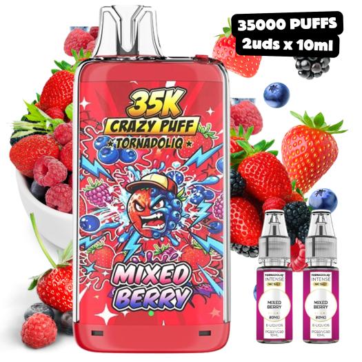 Mixed Berry Crazy Puff 35K 2x10ml 20mg Tornadoliq