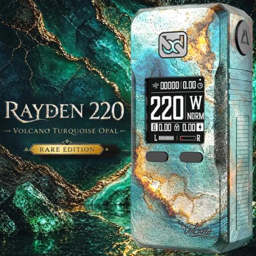 Mod Rayden 220 Volcano Turquoise Opal Rare Edition BD Vape