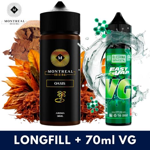 Montreal Original Oasis Aroma 30ml (Longfill) + VG FAST 70ML Montreal Original Oasis Aroma 30ml (Longfill) + VG FAST 70ML