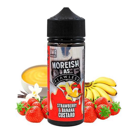 Moreish As Flawless Custards MORANGO E BANANA 100ml + Nicokits grátis