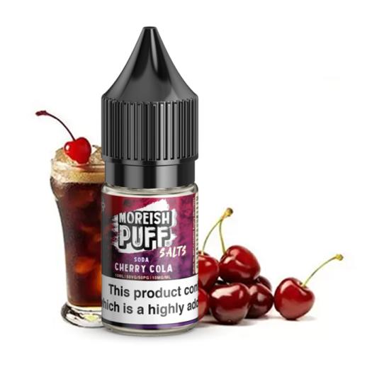 MOREISH PUFF SALT - Cherry Cola 10 ml - 10mg y 20mg - Líquido con SALES DE NICOTINA MOREISH PUFF SALT - Cherry Cola 10 ml - 10mg y 20mg - Líquido con SALES DE NICOTINA