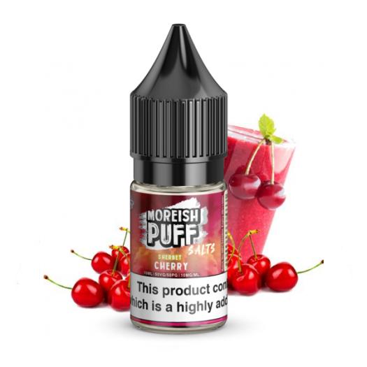MOREISH PUFF SALT - Cherry Sherbet 10 ml - 10mg y 20mg - Líquido con SALES DE NICOTINA MOREISH PUFF SALT - Cherry Sherbet 10 ml - 10mg y 20mg - Líquido con SALES DE NICOTINA