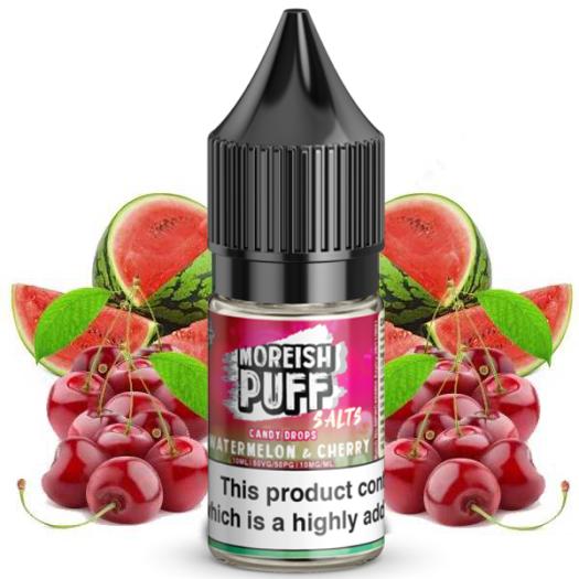 MOREISH PUFF SALT - Watermelon And Cherry 10 ml - 10mg y 20mg - Líquido con SALES DE NICOTINA