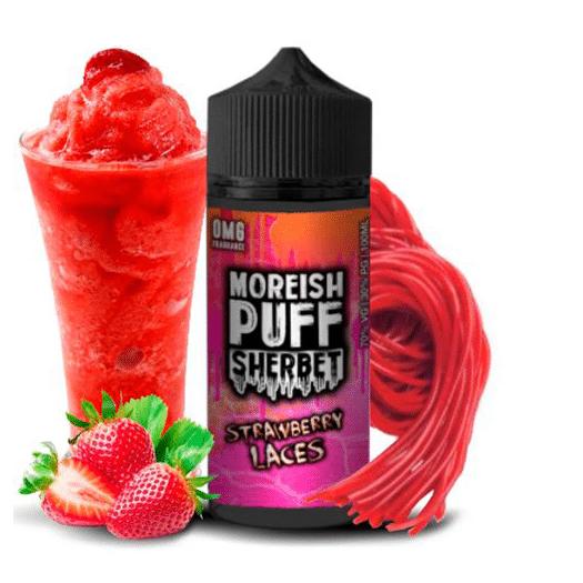 Moreish Puff SHERBET STRAWBERRY LACE 100ml - Liquidos Moreish Puff