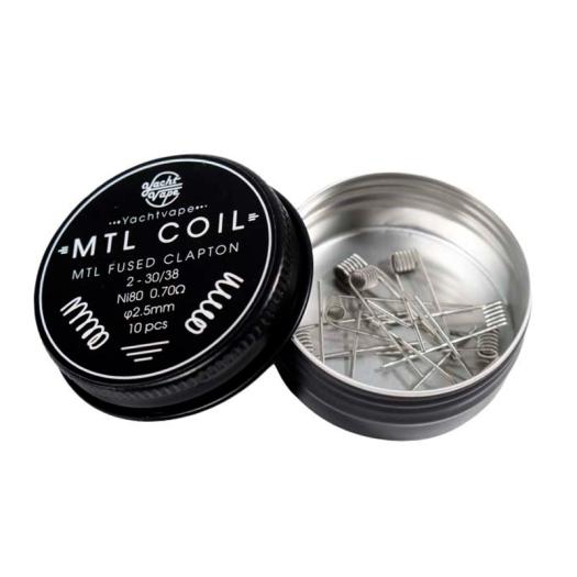 Mtl Fused Clapton C12 - 2-30/38 - Ni80 0.70Ω 2.5mm (10pcs) - Yachtvape
