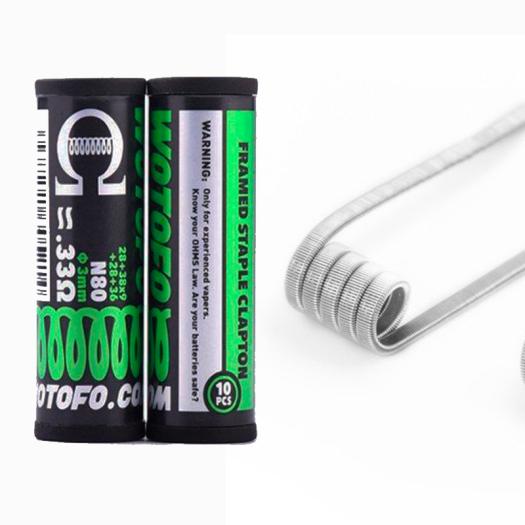 N80 Framed Staple Clapton 28*38*9+28+36 / 0.33Ω (10uds) - Wotofo