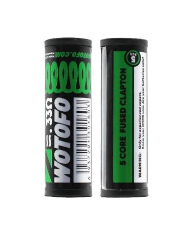 Ni80 5 Core Fused Clapton 5*30+40G / 0.33Ω (5pcs) - Wotofo