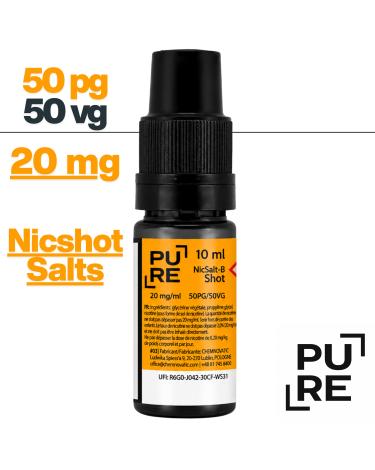 Nicshot Salts 50/50 20mg 10ml PURE