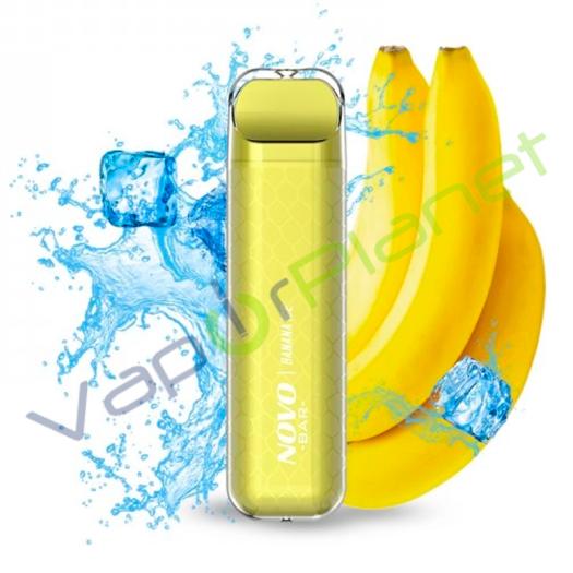 Novo Bar 600puffs Banana Ice - Smoktech 20mg - POD DESCARTÁVEL