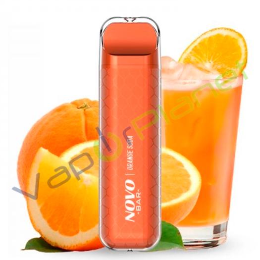 Novo Bar 600puffs Orange Soda - Smoktech 20mg - POD DESCARTÁVEL