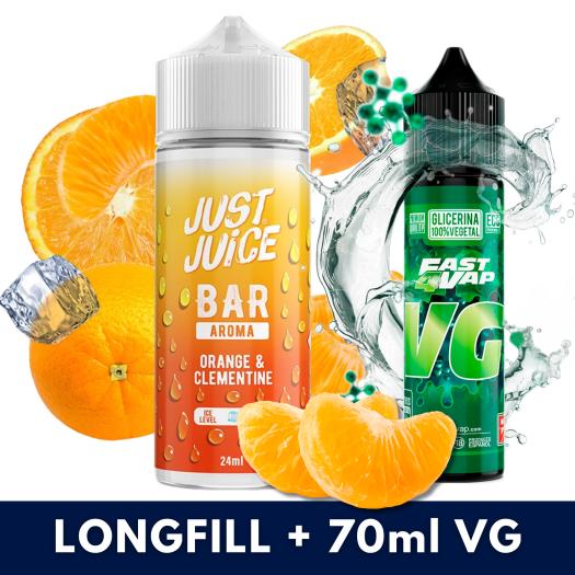 Orange Clementine 24ml/120 (Longfill) Just Juice Bar + 70ml VG Fast
