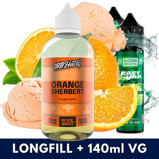 Orange Sherbet 50ml/250 Aroma (Longfill) Drip Hacks + 140ml VG Fast