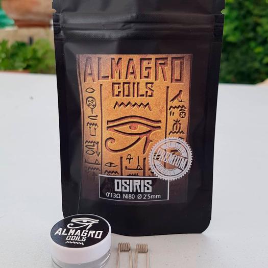 OSIRIS - Dual coil 0.13Ω Ni80 ⵁ2.5mm 5vueltas ALMAGRO Coils