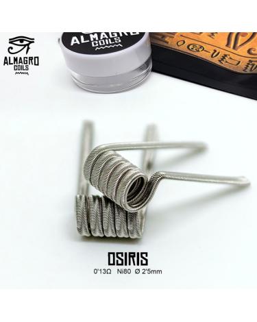 OSIRIS - Dual coil 0.13Ω Ni80 ⵁ2.5mm 5vueltas ALMAGRO Coils